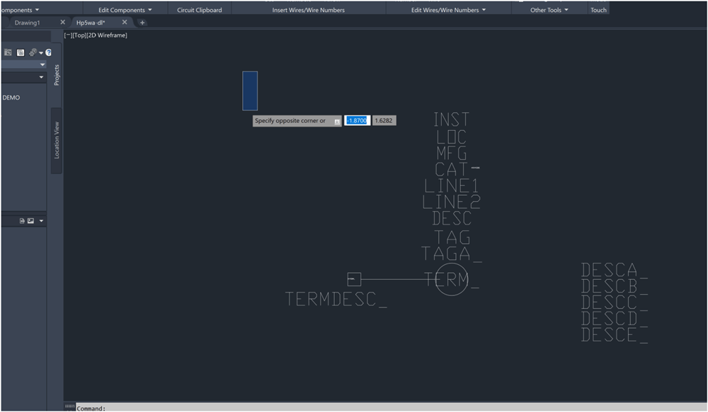 HP5WA-DL block_AutoCAD electrical